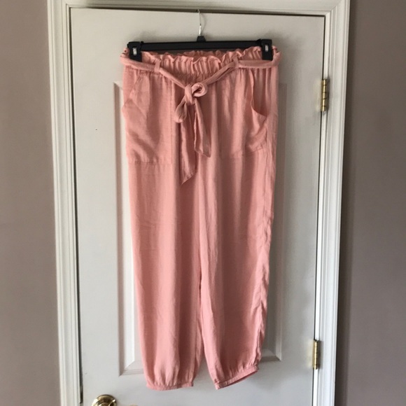 aerie Pants - Aerie cargo luxe jogging pants Large dusty pink